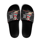 Personalised Australian Woodpecker Christmas Slide Sandals - Aussie Hoodie