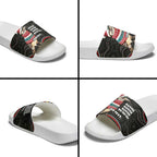 Personalised Australian Woodpecker Christmas Slide Sandals - Aussie Hoodie