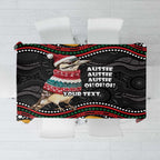 Personalised Australian Woodpecker Christmas Tablecloth - Aussie Hoodie