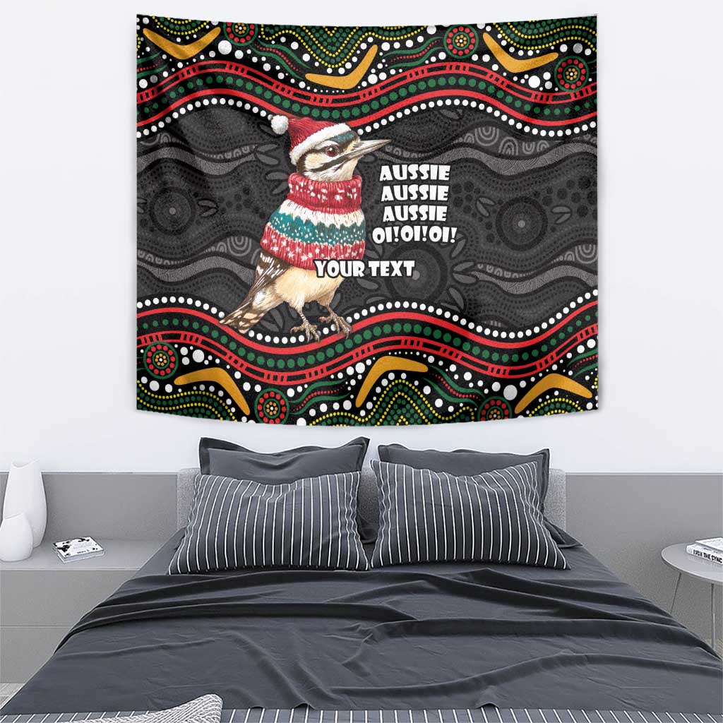 Personalised Australian Woodpecker Christmas Tapestry - Aussie Hoodie