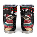 Personalised Australian Woodpecker Christmas Tumbler Cup - Aussie Hoodie