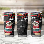 Personalised Australian Woodpecker Christmas Tumbler Cup - Aussie Hoodie