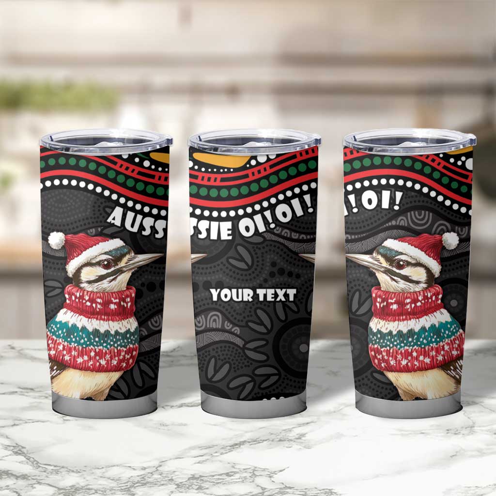 Personalised Australian Woodpecker Christmas Tumbler Cup - Aussie Hoodie