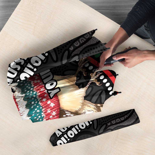 Personalised Australian Woodpecker Christmas Umbrella - Aussie Hoodie