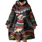 Personalised Australian Woodpecker Christmas Wearable Blanket Hoodie - Aussie Hoodie
