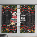 Personalised Australian Woodpecker Christmas Window Curtain - Aussie Hoodie