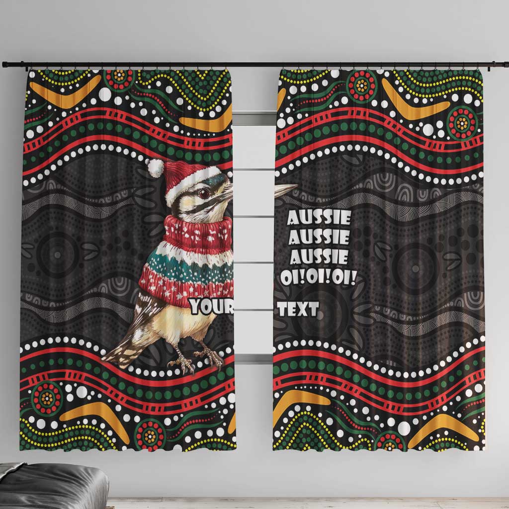Personalised Australian Woodpecker Christmas Window Curtain - Aussie Hoodie