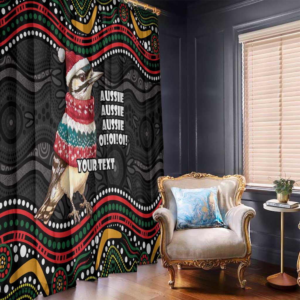 Personalised Australian Woodpecker Christmas Window Curtain - Aussie Hoodie
