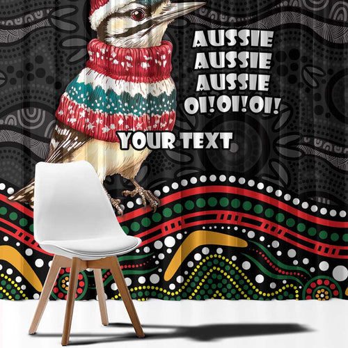 Personalised Australian Woodpecker Christmas Window Curtain - Aussie Hoodie