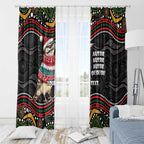 Personalised Australian Woodpecker Christmas Window Curtain - Aussie Hoodie