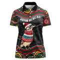 Personalised Australian Woodpecker Christmas Women Polo Shirt - Aussie Hoodie