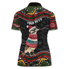 Personalised Australian Woodpecker Christmas Women Polo Shirt - Aussie Hoodie