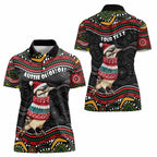 Personalised Australian Woodpecker Christmas Women Polo Shirt - Aussie Hoodie