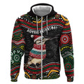 Personalised Australian Woodpecker Christmas Zip Hoodie - Aussie Hoodie