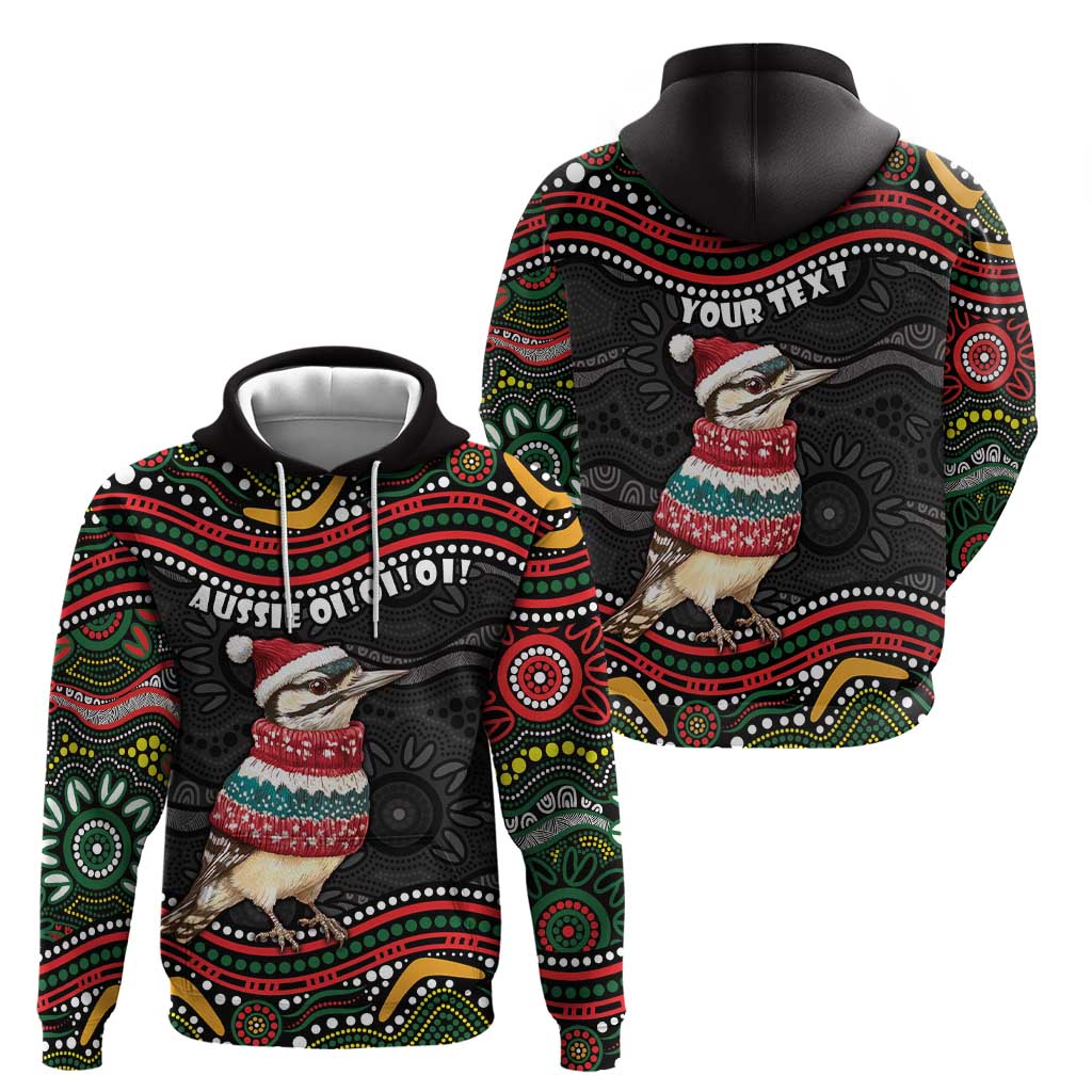 Personalised Australian Woodpecker Christmas Zip Hoodie - Aussie Hoodie