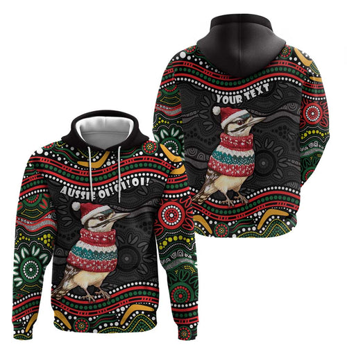 Personalised Australian Woodpecker Christmas Zip Hoodie - Aussie Hoodie