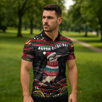 Personalised Australian Woodpecker Christmas Zipper Polo Shirt - Aussie Hoodie