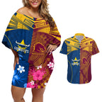 nrl-cowboys-and-broncos-couples-matching-off-shoulder-short-dress-and-hawaiian-shirt-sporty-style