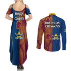 nrl-cowboys-and-broncos-couples-matching-summer-maxi-dress-and-long-sleeve-button-shirts-sporty-style