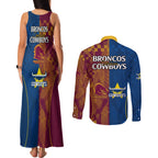 nrl-cowboys-and-broncos-couples-matching-tank-maxi-dress-and-long-sleeve-button-shirts-sporty-style