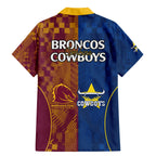 nrl-cowboys-and-broncos-family-matching-mermaid-dress-and-hawaiian-shirt-sporty-style