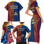 nrl-cowboys-and-broncos-family-matching-short-sleeve-bodycon-dress-and-hawaiian-shirt-sporty-style