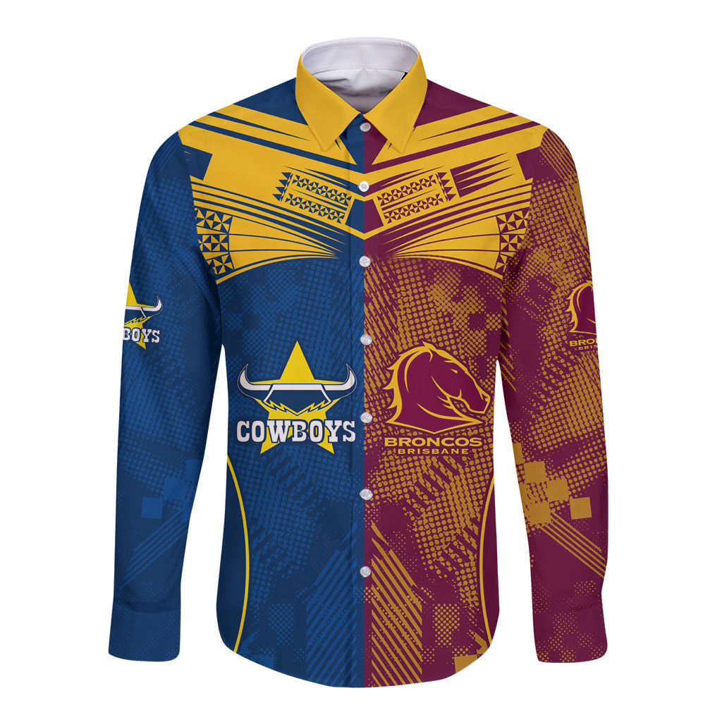nrl-cowboys-and-broncos-long-sleeve-button-shirt-sporty-style