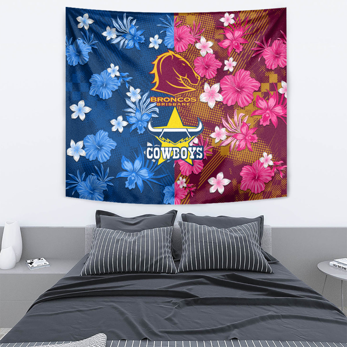 nrl-cowboys-and-broncos-tapestry-sporty-style
