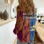 nrl-cowboys-and-broncos-women-casual-shirt-sporty-style