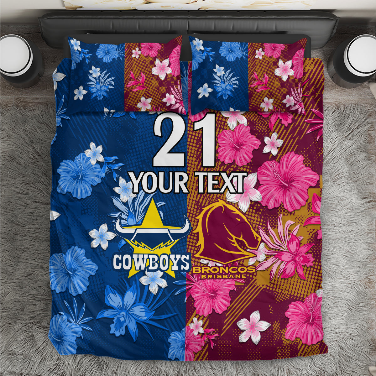 custom-nrl-cowboys-and-broncos-bedding-set-sporty-style