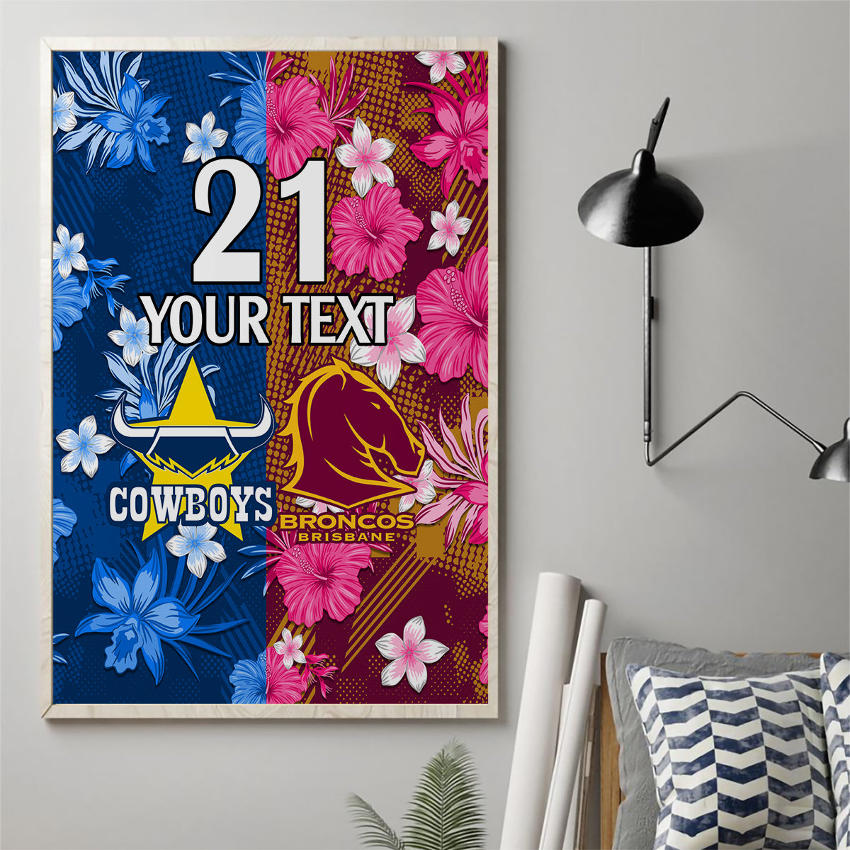 custom-nrl-cowboys-and-broncos-canvas-wall-art-sporty-style