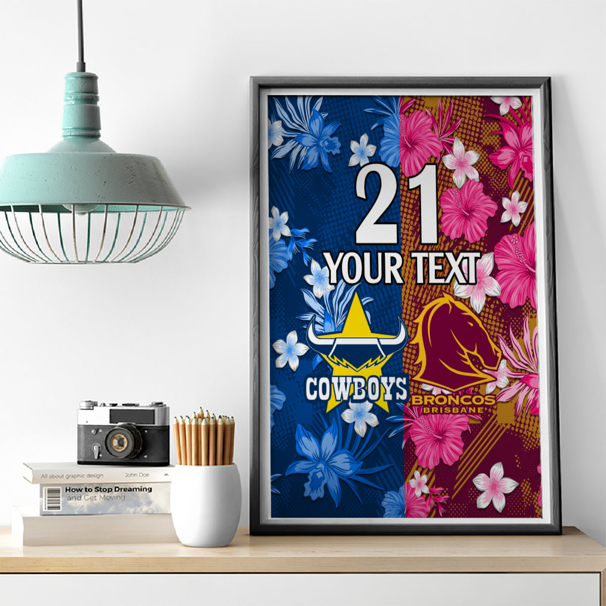 custom-nrl-cowboys-and-broncos-canvas-wall-art-sporty-style