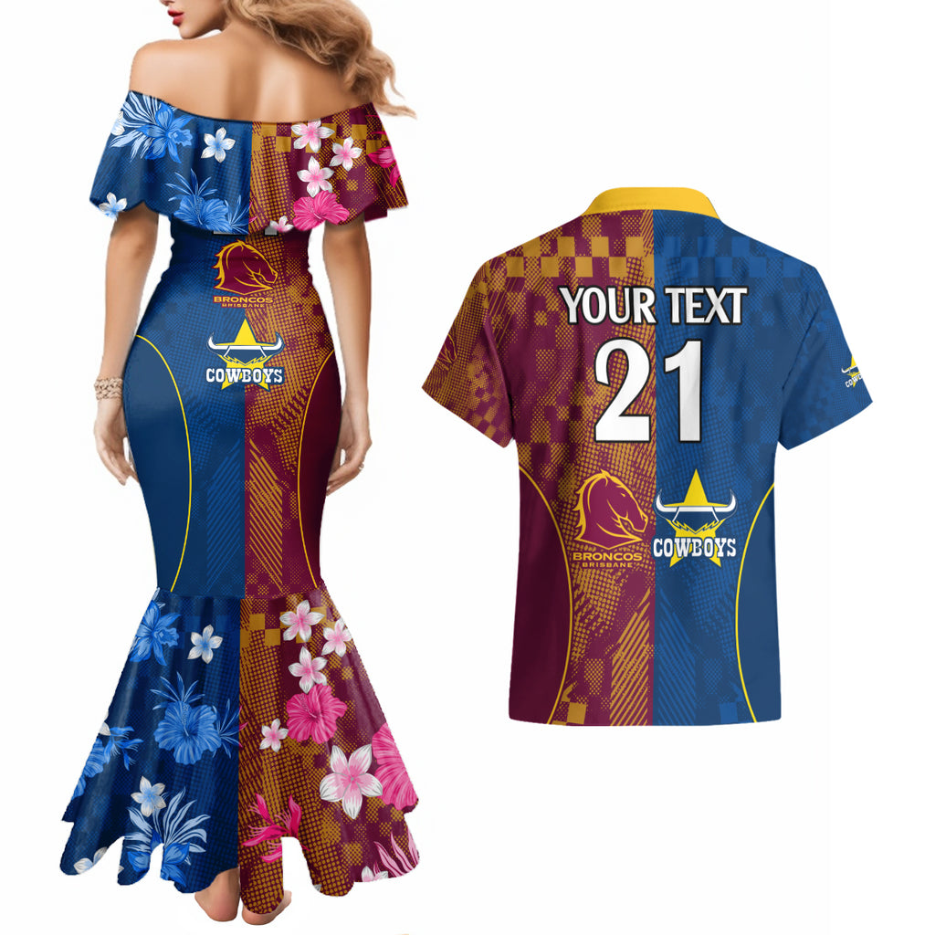 custom-nrl-cowboys-and-broncos-couples-matching-mermaid-dress-and-hawaiian-shirt-sporty-style
