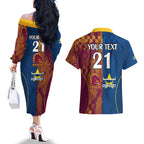 custom-nrl-cowboys-and-broncos-couples-matching-off-the-shoulder-long-sleeve-dress-and-hawaiian-shirt-sporty-style