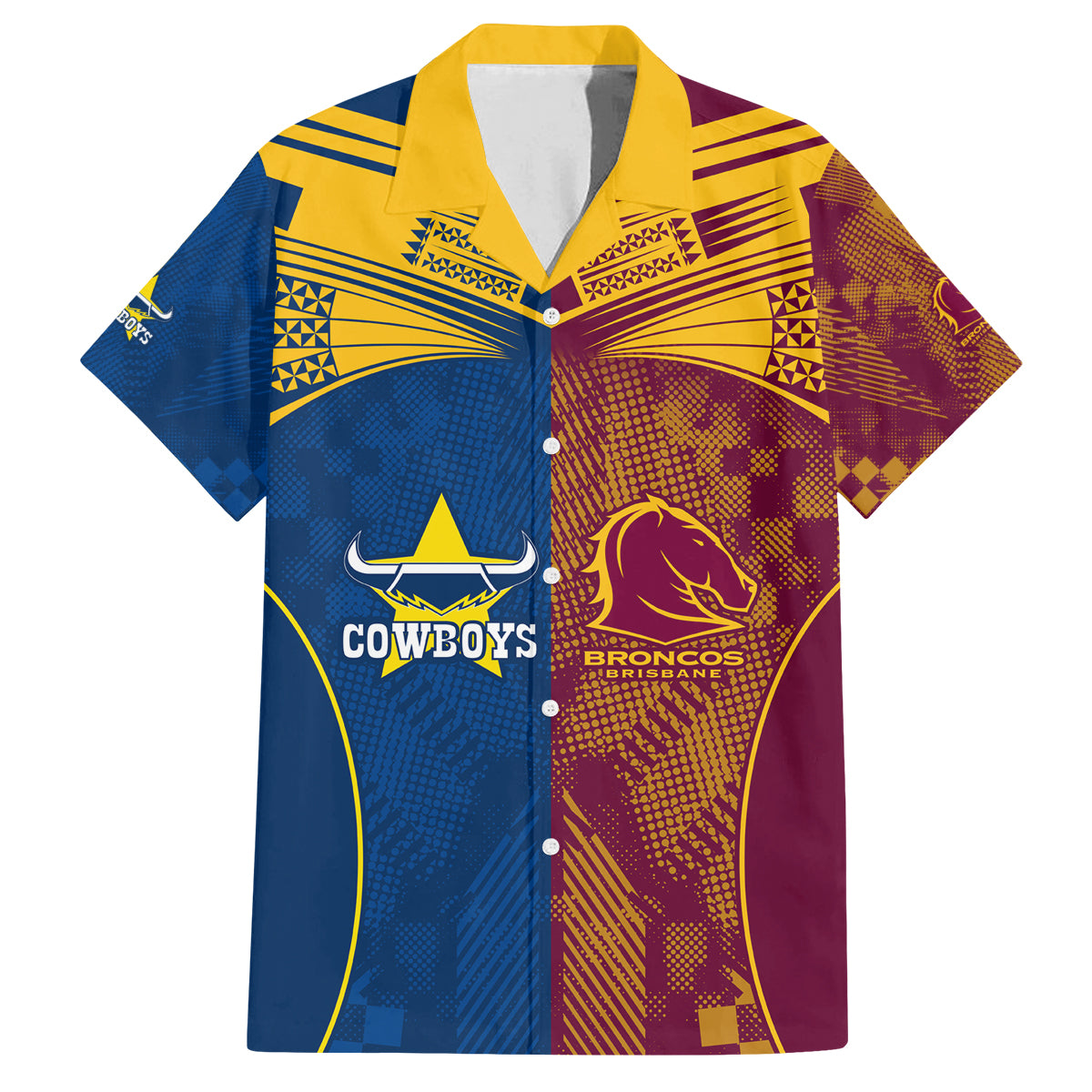 custom-nrl-cowboys-and-broncos-family-matching-long-sleeve-bodycon-dress-and-hawaiian-shirt-sporty-style