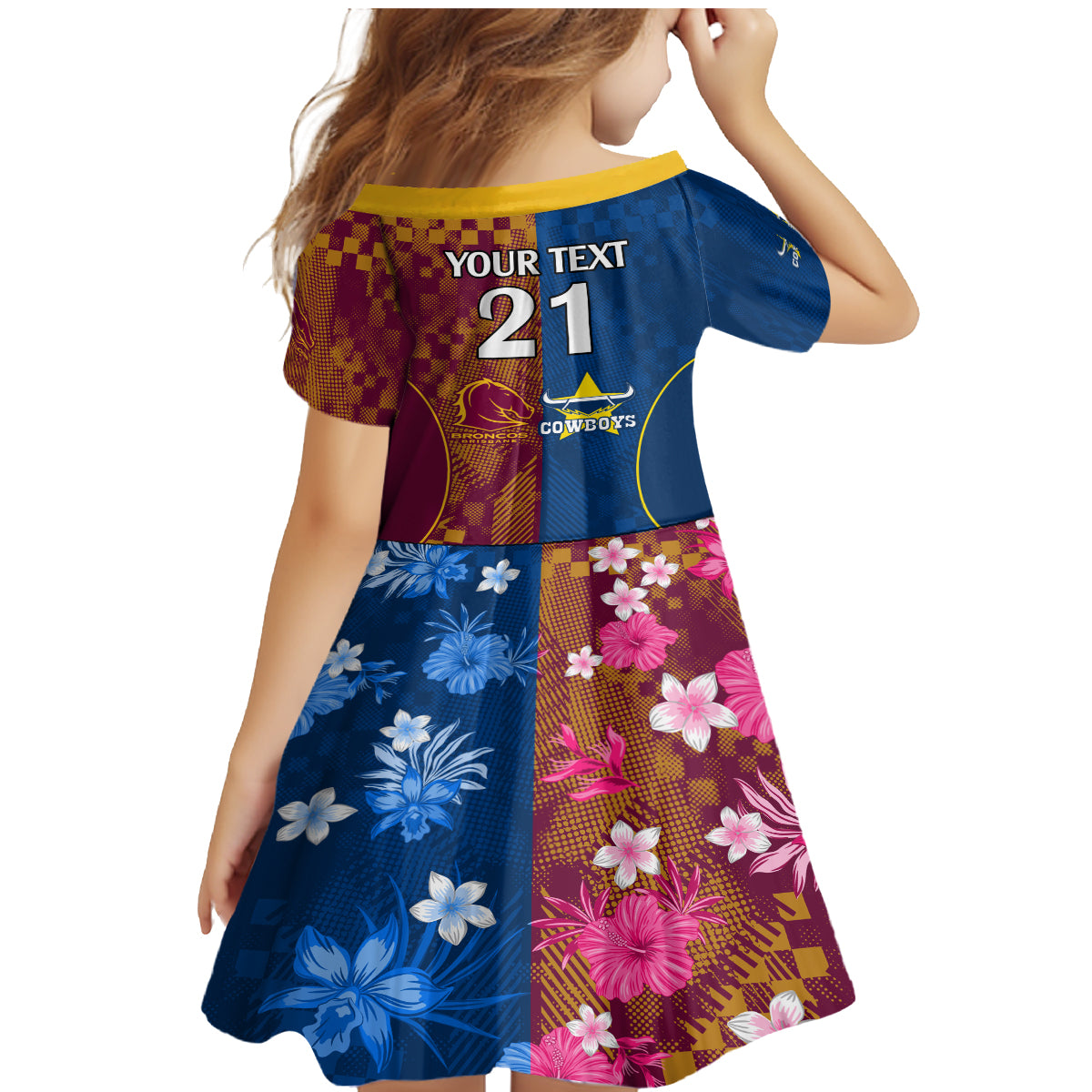 custom-nrl-cowboys-and-broncos-family-matching-mermaid-dress-and-hawaiian-shirt-sporty-style