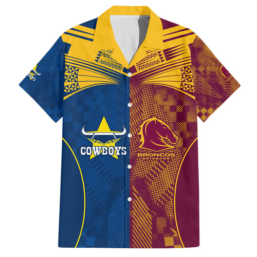 custom-nrl-cowboys-and-broncos-family-matching-off-shoulder-long-sleeve-dress-and-hawaiian-shirt-sporty-style
