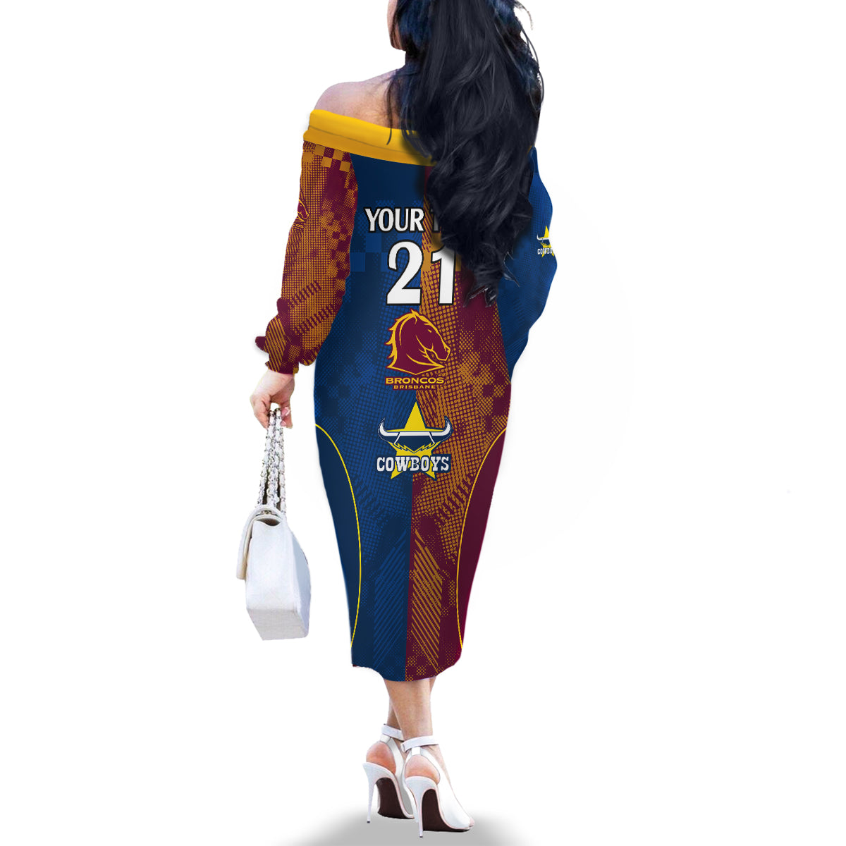 custom-nrl-cowboys-and-broncos-family-matching-off-shoulder-long-sleeve-dress-and-hawaiian-shirt-sporty-style