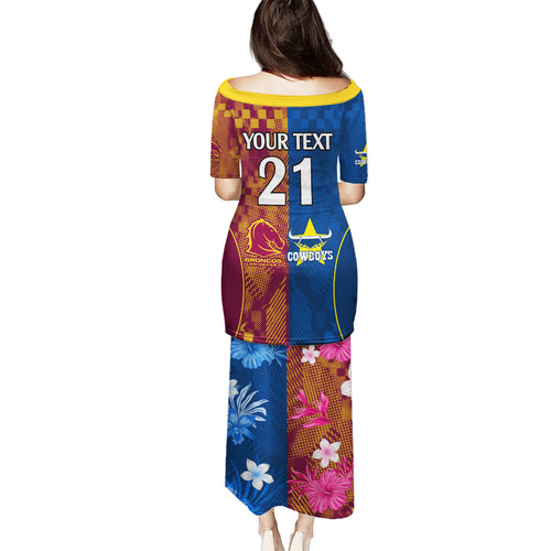 custom-nrl-cowboys-and-broncos-family-matching-puletasi-dress-and-hawaiian-shirt-sporty-style