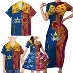 custom-nrl-cowboys-and-broncos-family-matching-short-sleeve-bodycon-dress-and-hawaiian-shirt-sporty-style