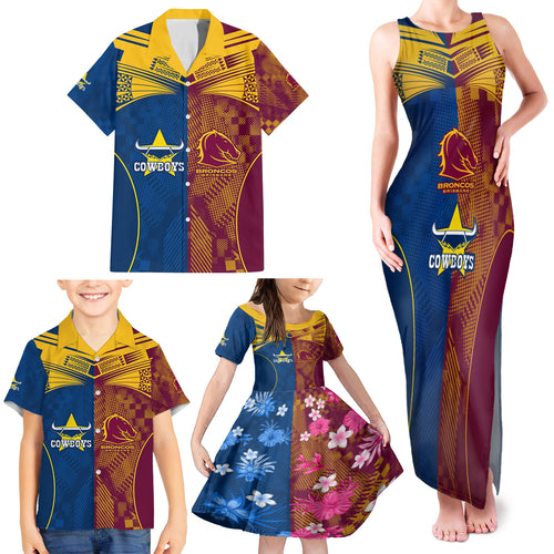 custom-nrl-cowboys-and-broncos-family-matching-tank-maxi-dress-and-hawaiian-shirt-sporty-style