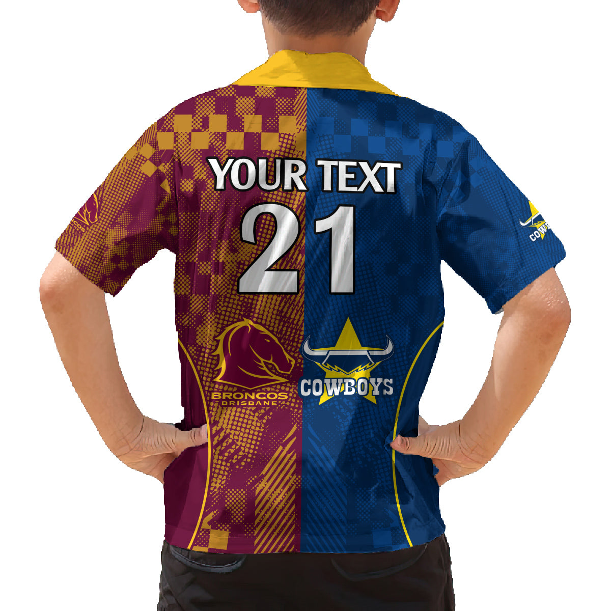 custom-nrl-cowboys-and-broncos-family-matching-tank-maxi-dress-and-hawaiian-shirt-sporty-style