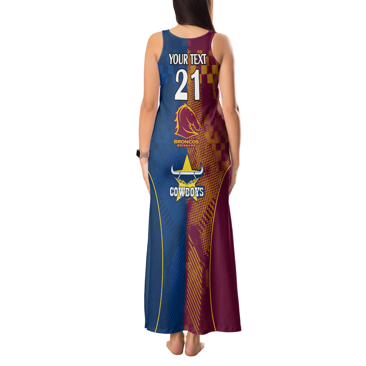 custom-nrl-cowboys-and-broncos-tank-maxi-dress-sporty-style