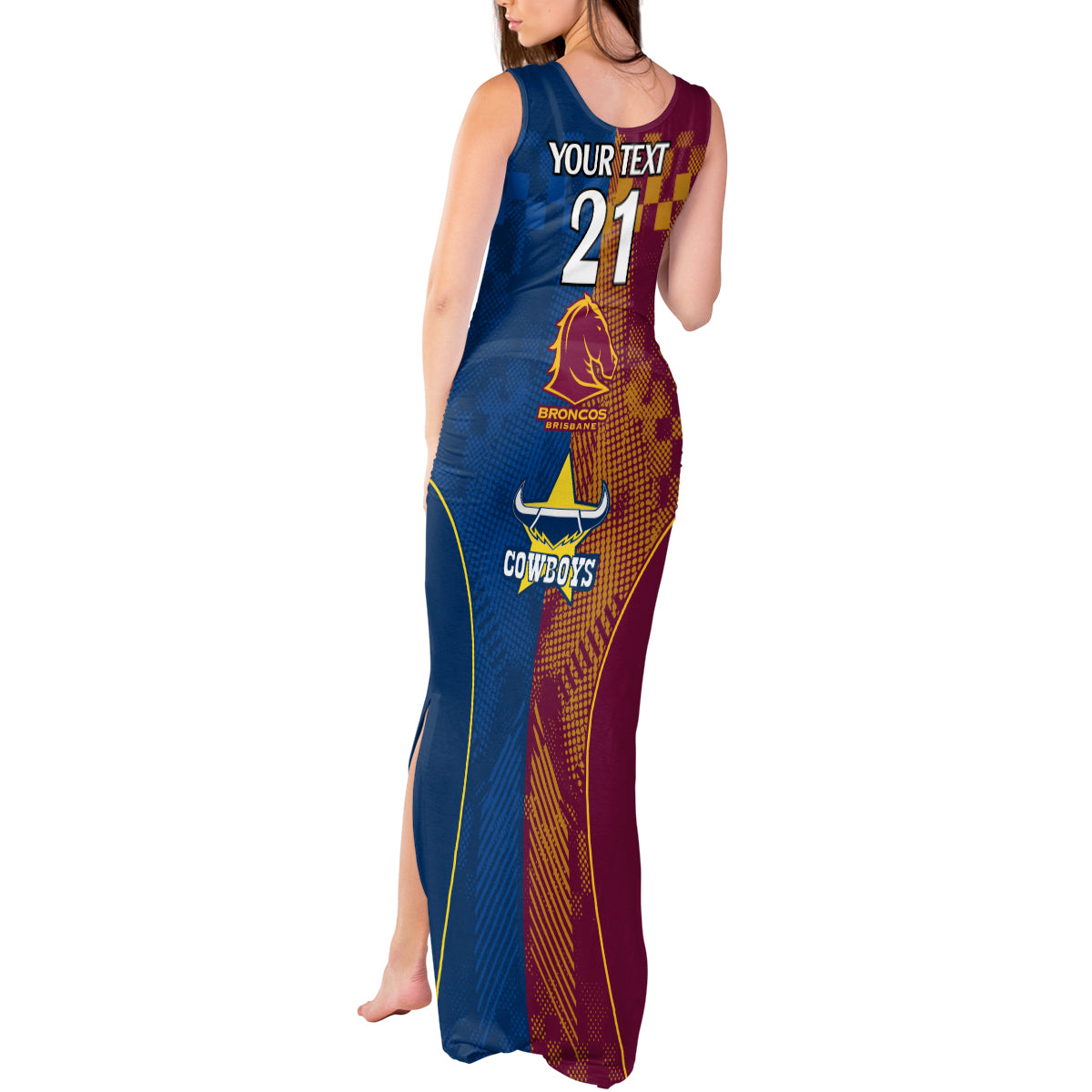 custom-nrl-cowboys-and-broncos-tank-maxi-dress-sporty-style