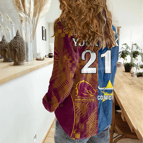 custom-nrl-cowboys-and-broncos-women-casual-shirt-sporty-style