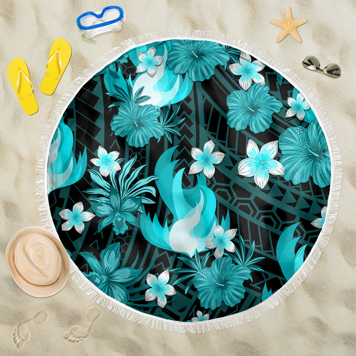 australian-heat-cricket-beach-blanket-baeuty-pacific-hibiscus-and-polynesian-pattern