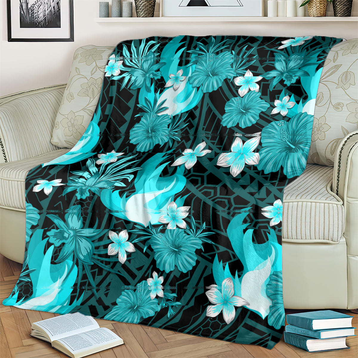 australian-heat-cricket-blanket-baeuty-pacific-hibiscus-and-polynesian-pattern
