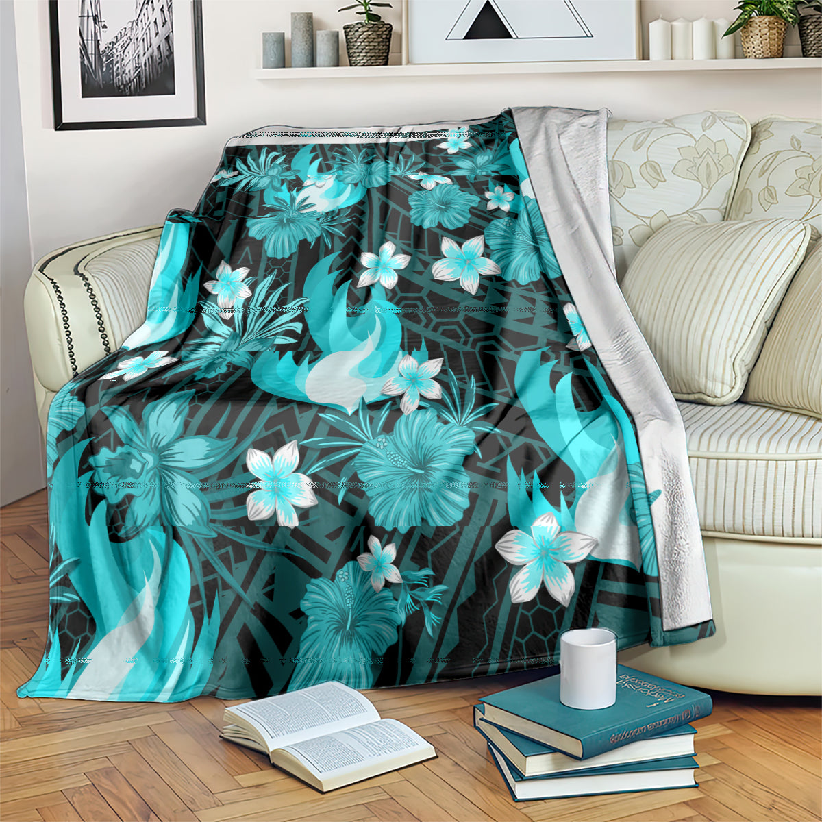 australian-heat-cricket-blanket-baeuty-pacific-hibiscus-and-polynesian-pattern