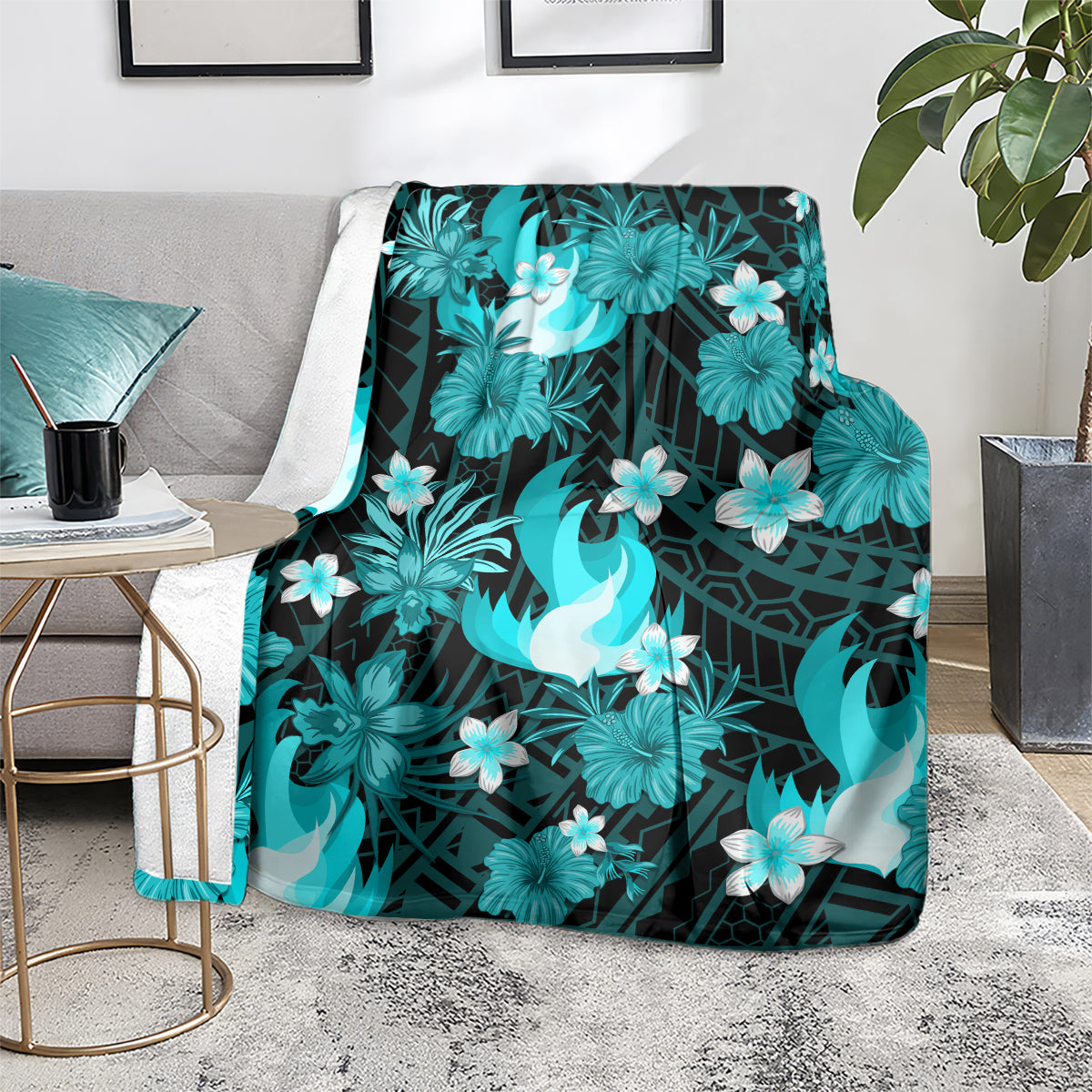 australian-heat-cricket-blanket-baeuty-pacific-hibiscus-and-polynesian-pattern