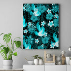 australian-heat-cricket-canvas-wall-art-baeuty-pacific-hibiscus-and-polynesian-pattern
